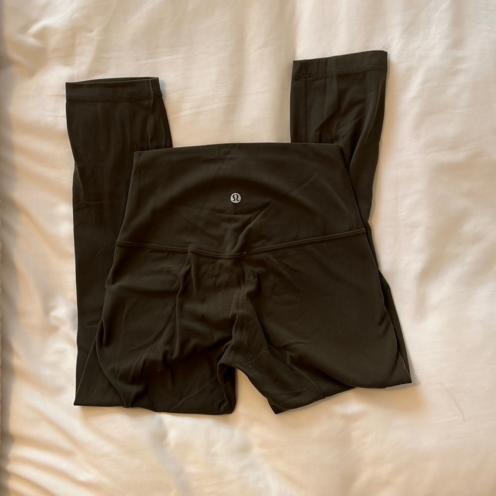 Olive color Lululemon Align leggings